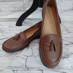 Hotter Women's Alice Loafers | Brown Leather | Size US 8.5 (EU 40)